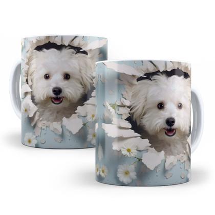 Imagem de Caneca de Cerâmica 325ml Gatos e Dogs 3D