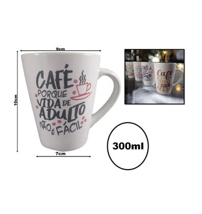 Imagem de Caneca de Cerâmica com Mensagens Positivas Motivacionais