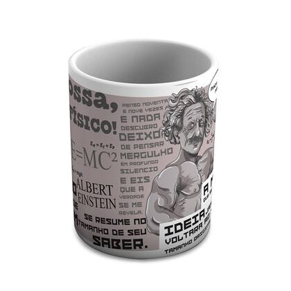 Imagem de Caneca de Ceramica Einstein Que Físico 325 Ml