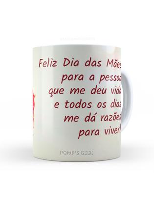 Imagem de Caneca de Ceramica Feliz dias das Mães 325 Ml