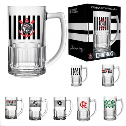Imagem de Caneca De Chopp Cerveja Corinthians 340ml Oficial Licenciada Futebol