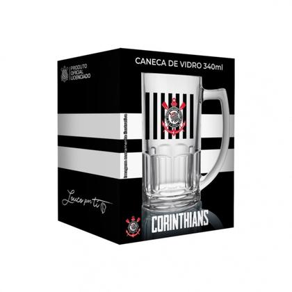 Imagem de Caneca De Chopp Cerveja Corinthians 340ml Oficial Licenciada Futebol