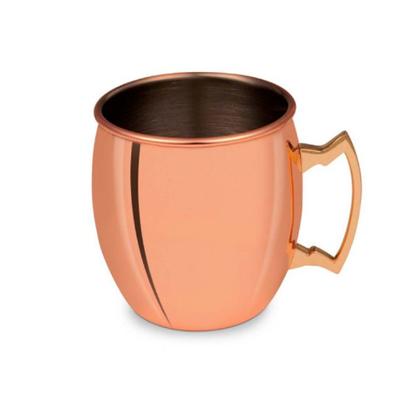 Imagem de Caneca De Cobre Puro Moscow Mule 500Ml 100% Cobre Com Alça