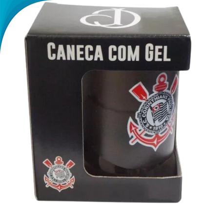 Imagem de Caneca De Gel Corinthians Futebol Clube Mantém Bebida Gelada Presente Para Mãe