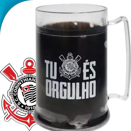 Imagem de Caneca De Gel Corinthians Futebol Mantém Sua Bebida Sempre Gelada Presente Para Pai