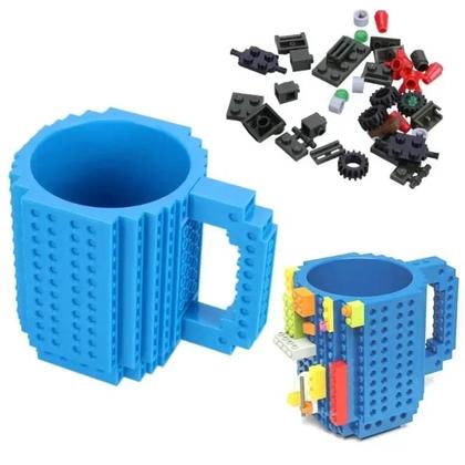 Imagem de Caneca De Leite E Café Com Design De Blocos De Montar 350ml Criativa Para Crianças DIY Presente De