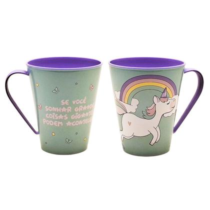 Imagem de Caneca de Plástico Infantil 360 ml Personagens Plasútil