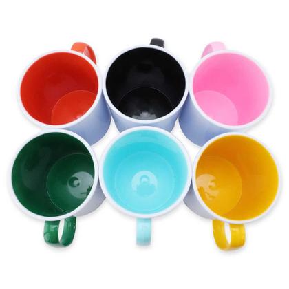 Imagem de Caneca de Polímero P/Sublimação Interno Color 400ml - 6 Un