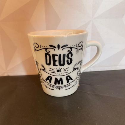 Imagem de Caneca de porcelana 120ml com frases bíblicas e salmos