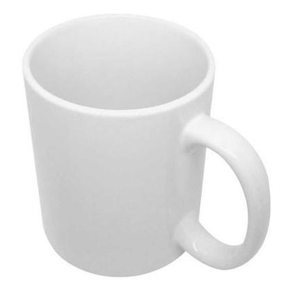 Imagem de Caneca de porcelana 200ml liso branco básica chá café utilidades moderno