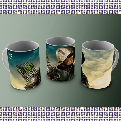 Imagem de Caneca de Porcelana Arqueiro Verde 10