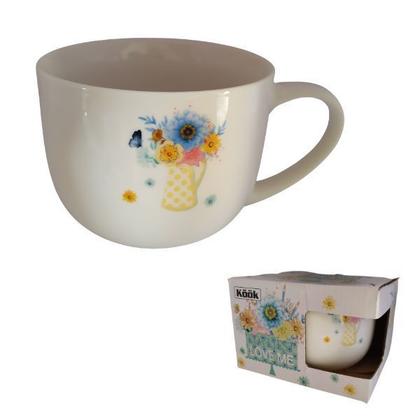 Imagem de Caneca de porcelana com caixa de presente decorada 470ml