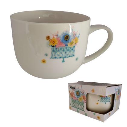 Imagem de Caneca de porcelana com caixa de presente decorada 470ml