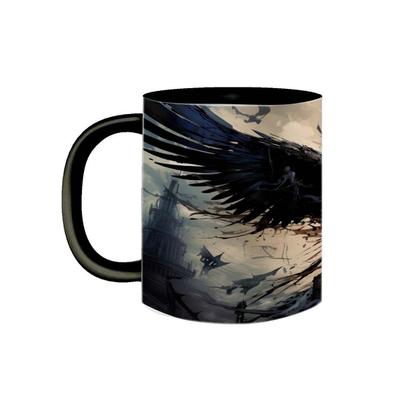 Imagem de Caneca de Porcelana Corvo The Bird of Chaos Black Wings