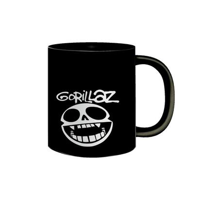 Imagem de Caneca de Porcelana Preta Banda Virtual Gorillaz Trip Rock