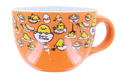 Imagem de Caneca de sopa Silver Buffalo Sanrio Gudetama x Nissin Top Ramen 600mL