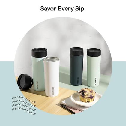 Imagem de Caneca de viagem Corkcicle Commuter Cup 500 ml azul brilhante