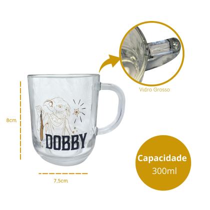 Imagem de Caneca de Vidro 300ml  Personalizada com Magia do Mundo de Harry Potter