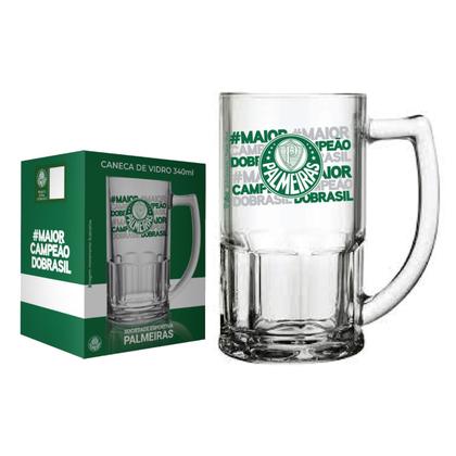 Imagem de Caneca De Vidro Bristol 340ml Escudo do Palmeiras