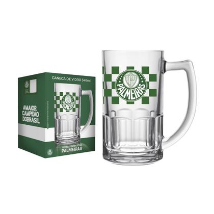Imagem de Caneca De Vidro Bristol 340ml Escudo do Palmeiras