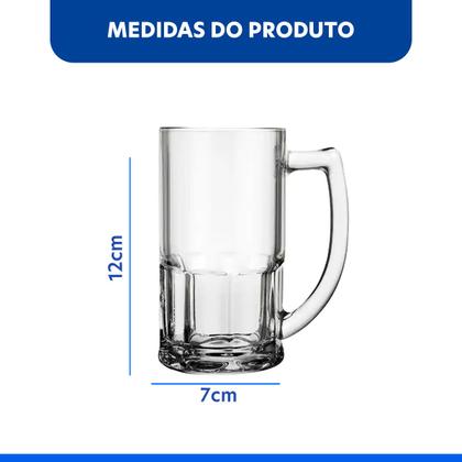 Imagem de Caneca De Vidro Bristol 340ml Escudo do Palmeiras