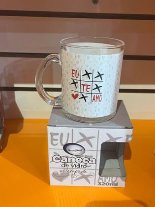 Imagem de Caneca de Vidro Estampada