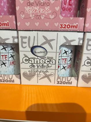Imagem de Caneca de Vidro Estampada