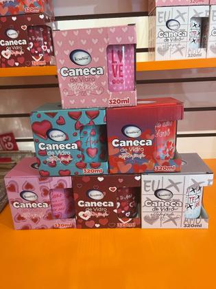 Imagem de Caneca de Vidro Estampada