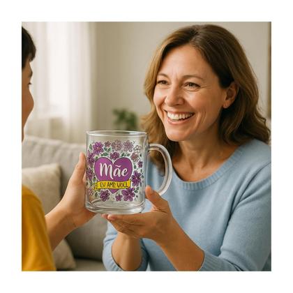 Caneca De Vidro Presente de Dia Das Mae Eu Amo Voce Wincy Imagem de Caneca De Vidro Presente de Dia Das Mae Eu Amo Voce Wincy