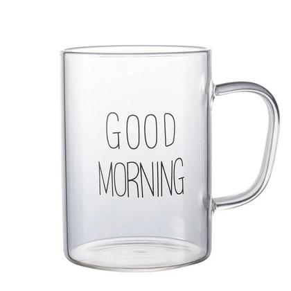 Imagem de Caneca De Vidro Transparente Com Alça Para Café, Leite, Café Da Manhã, Conjunto Infantil, Presente