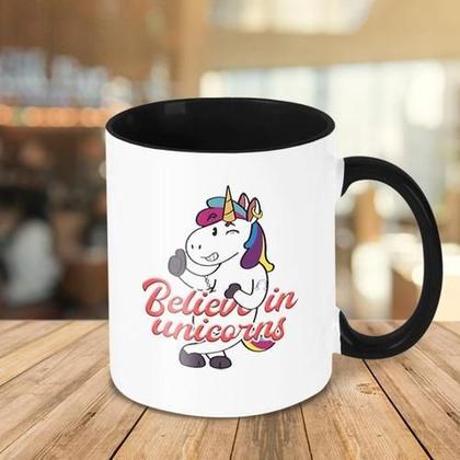 Imagem de Caneca Decorativa Divertida - Believe In Unicorns Unicórnios