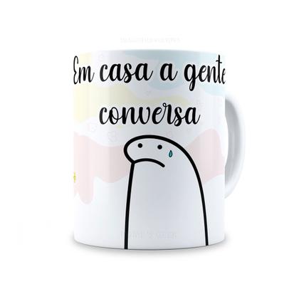 Imagem de Caneca dia das maes em casa a gente conversa flork 011