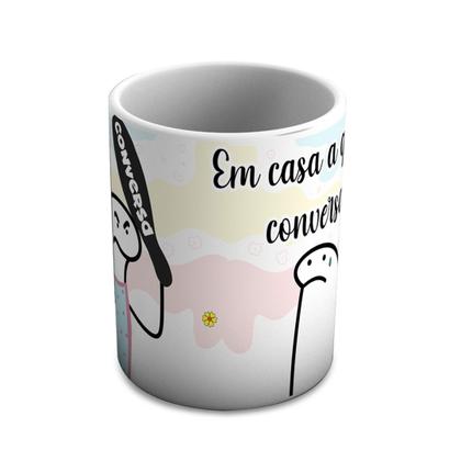 Imagem de Caneca dia das maes em casa a gente conversa flork 011
