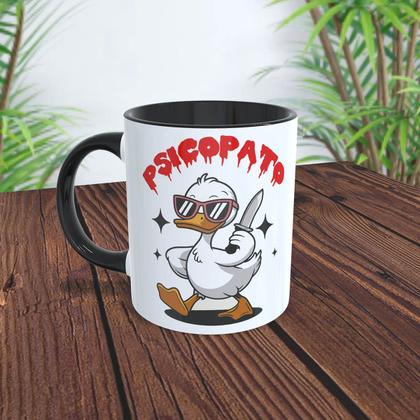 Imagem de Caneca Divertida Psicopato Branco 325ml - Oficial Geek Vip