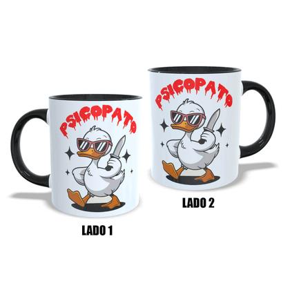 Imagem de Caneca Divertida Psicopato Branco 325ml - Oficial Geek Vip