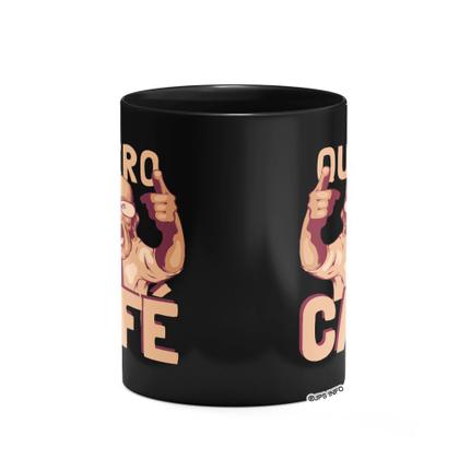 Imagem de Caneca Divertida - Quero café Meme - Preta