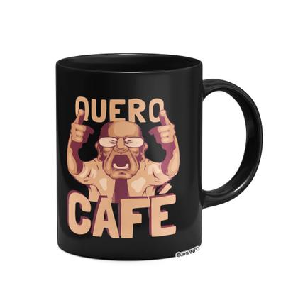 Imagem de Caneca Divertida - Quero café Meme - Preta