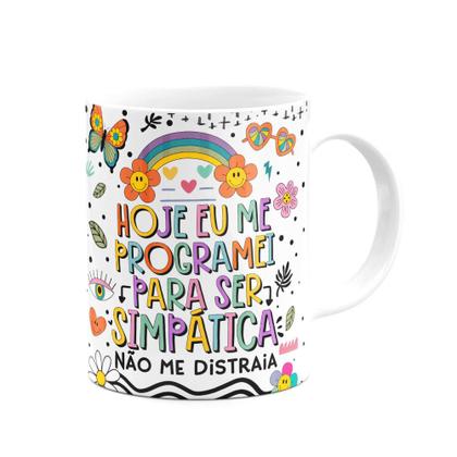 Imagem de Caneca Divertida Vibes - Me programei para ser simpática