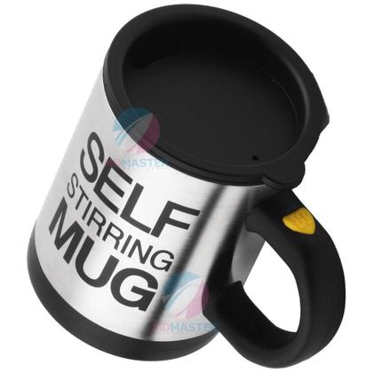 Imagem de Caneca Elétrica Inox Mixer Shake Café Misturador 350ml