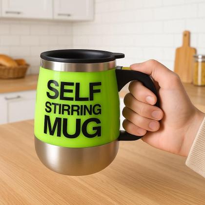 Imagem de Caneca eletrica mixer automatica copo misturador bule liquidificador shake whey 400ml portatil verde