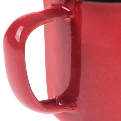Imagem de Caneca Esmaltada 150ml 6cm Vermelha  02 Un