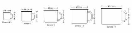 Imagem de Caneca Esmaltada Ewel - 10cm - 670ml