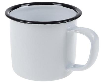 Imagem de Caneca Esmaltada Retro 350Ml Branca Vintage Jogo 36 Unidades