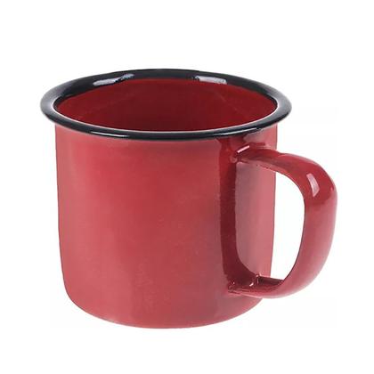 Imagem de Caneca Esmaltada Retro 80ml Vermelha Vintage Jogo 36 Pcs