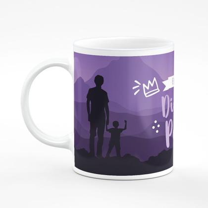 Imagem de Caneca - Feliz Dia dos Pais, Roxa - Personalizada