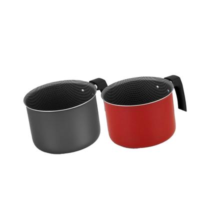 Imagem de Caneca Fervedor De Leite Cinza/vermelho - Alegrete - 1,85L