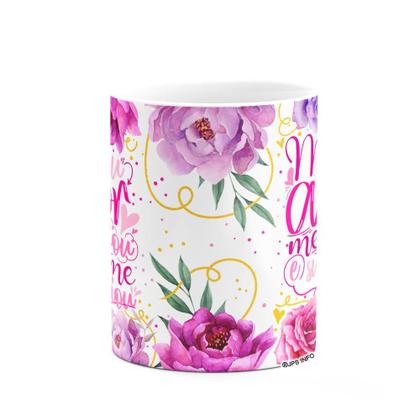 Imagem de Caneca Floral Mães - Seu amor me moldou e sua fé me guiou M2