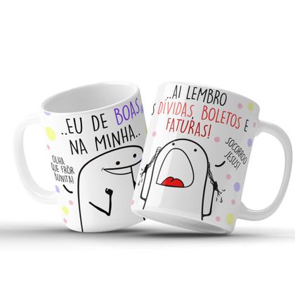 Imagem de Caneca Flork Bento Meme Dívidas Personalizada Porcelana