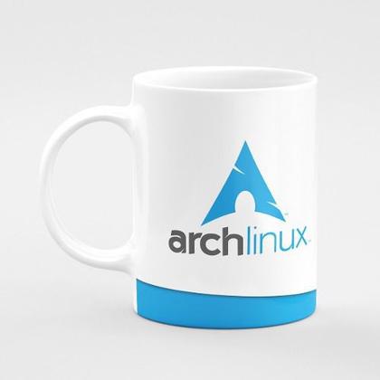 Imagem de Caneca Geek Arch Linux - Branca Mod2