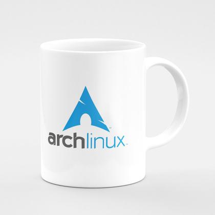 Imagem de Caneca Geek Linux -  Arch Linux branca